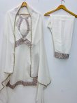 DESIGNER ROMAN SILK EMBROIDERY SEQUENCE WORK TOP BOTTOM WITH DUPATTA FESTIVE WEAR WHOLESALE PRICE ETHNIC GARMENT (11)