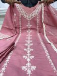 DESIGNER ROMAN SILK EMBROIDERY WORK TOP BOTTOM WITH DUPATTA FESTIVE WEAR WHOLESALE PRICE ETHNIC GARMENT (5)