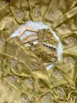 DESIGNER SPACE SILK EMBROIDERY BEADS WORK HEAVY BUTTA WITH TONE ARC WORK SAREE WITH STITCHED BLOUSE WEDDING WEAR WHOLESALE PRICE ETHNIC GARMENT (2)