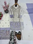 DESIGNER STAR GEORGETTE DUAL TONE PEDING WITH HEAVY EMBROIDERY SEQUENCE WORK TOP PALAZZO WITH DUPATTA FESTIVE WEAR WHOLESALE PRICE ETHNIC GARMENT (2)