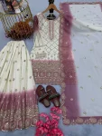 DESIGNER STAR GEORGTTE EMBROIDERY 5 MM SEQUENCE WORK TOP PALAZZO WITH DUPATTA FESTIVE WEAR WHOLESALE PRICE ETHNIC GARMENT (16)