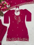 DESIGNER VICHITRA BEADS HAND WORK TOP SHARARA WITH DUPATTA FESTIVE WEAR WHOLESALE PRICE ETHNIC GARMENT (2)