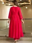 DESIGNER VICHITRA EMBROIDERED WORK ANARKALI BOTTOM WITH DUPATTA FESTIVE WEAR WHOLESALE PRICE ETHNIC GARMENT (3)