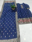 FANCY ART SILK WOVEN WORK TOP BOTTOM WITH DUPATTA FESTIVE WEAR WHOLESALE PRICE ETHNIC GARMENT (1)