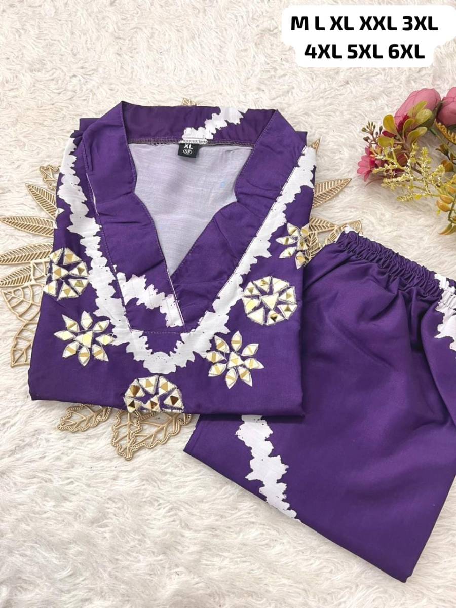 FANCY BURBERRY SILK HANDWORK CO-ORD SET DAILY WEAR WHOLESALE PRICE ETHNIC GARMENT (5)