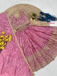 FANCY CHINON SILK SEQUENCE EMBROIDERY WORK KID’S LEHENGA CHOLI WITH DUPATTA WEDDING WEAR WHOLESALE PRICE ETHNIC GARMENT (5)