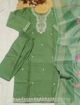 FANCY COTTON EMBROIDERY WORK TOP BOTTOM WITH DUPATTA FESTIVE WEAR WHOLESALE PRICE ETHNIC GARMENT (6)