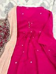 FANCY COTTON EMBROIDERY WORK TOP BOTTOM WITH DUPATTA FESTIVE WEAR WHOLESALE PRICE ETHNIC GARMENT (10)