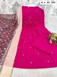 FANCY COTTON EMBROIDERY WORK TOP BOTTOM WITH DUPATTA FESTIVE WEAR WHOLESALE PRICE ETHNIC GARMENT (10)