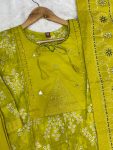 FANCY COTTON MULTI EMBROIDERY THREAD WITH HAND WORK TOP BOTTOM WITH DUPATTA FESTIVE WEAR WHOLESALE PRICE ETHNIC GARMENT (6)