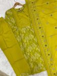 FANCY COTTON MULTI EMBROIDERY THREAD WITH HAND WORK TOP BOTTOM WITH DUPATTA FESTIVE WEAR WHOLESALE PRICE ETHNIC GARMENT (6)