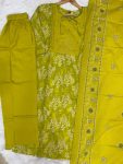 FANCY COTTON MULTI EMBROIDERY THREAD WITH HAND WORK TOP BOTTOM WITH DUPATTA FESTIVE WEAR WHOLESALE PRICE ETHNIC GARMENT (6)