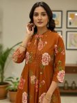FANCY COTTON PRINT WORK CO-ORD SET DAILY WEAR WHOLESALE PRICE ETHNIC GARMENT (3)