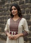 FANCY COTTON PRINT WORK TOP BOTTOM WITH DUPATTA FESTIVE WEAR WHOLESALE PRICE ETHNIC GARMENT (2)
