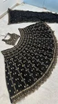 FANCY CREPE SILK SEQUENCE , DORI & ZARI WORK LEHENGA CHOLI WITH DUPATTA WEDDING WEAR WHOLESALE PRICE ETHNIC GARMENT (2)