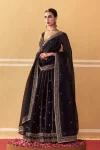 FANCY CREPE SILK SEQUENCE , DORI & ZARI WORK LEHENGA CHOLI WITH DUPATTA WEDDING WEAR WHOLESALE PRICE ETHNIC GARMENT (2)