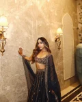 FANCY CREPE SILK SEQUENCE , DORI & ZARI WORK LEHENGA CHOLI WITH DUPATTA WEDDING WEAR WHOLESALE PRICE ETHNIC GARMENT (2)