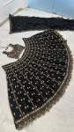 FANCY CREPE SILK SEQUENCE , DORI & ZARI WORK LEHENGA CHOLI WITH DUPATTA WEDDING WEAR WHOLESALE PRICE ETHNIC GARMENT (2)