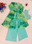 FANCY GEORGETTE EMBROIDERY CODING WORK SHRUG BLOUSE WITH PALAZZO SET FESTIVE WEAR WHOLESALE PRICE ETHNIC GARMENT (1)