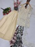 FANCY GEORGETTE EMBROIDERY SEQUENCE PEARL HAND WORK TOP PALAZZO WITH DUPATTA FESTIVE WEAR WHOLESALE PRICE ETHNIC GARMENT (6)