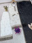 FANCY GEORGETTE EMBROIDERY SEQUENCE WORK TOP PALAZZO WITH DUPATTA FESTIVE WEAR WHOLESALE PRICE ETHNIC GARMENT (8)