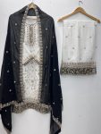 FANCY GEORGETTE EMBROIDERY SEQUENCE WORK TOP PALAZZO WITH DUPATTA FESTIVE WEAR WHOLESALE PRICE ETHNIC GARMENT (8)