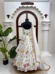 FANCY GEORGETTE THREAD WITH SEQUENCE WORK GOWN BOTTOM WITH DUPATTA PARTY WEAR WHOLESALE PRICE ETHNIC GARMENT (4)