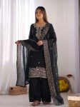FANCY GMY SILK EMBROIDERY BEADS WORK TOP PALAZZO WITH DUPATTA FESTIVE WEAR WHOLESALE PRICE ETHNIC GARMENT (16)