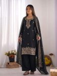 FANCY GMY SILK EMBROIDERY BEADS WORK TOP PALAZZO WITH DUPATTA FESTIVE WEAR WHOLESALE PRICE ETHNIC GARMENT (16)