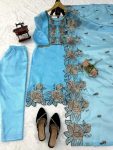 FANCY JMC SILK THREAD WITH FANCY LACE WORK TOP BOTTOM WITH DUPATTA FESTVE WEAR WHOLESALE PRICE ETHNIC GARMENT (10)