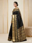 FANCY LICHI SILK WEAVING WORK SAREE WITH UNSTITCHED BLOUSE DAILY WEAR WHOLESALE PRICE ETHNIC GARMENT (1)