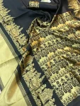 FANCY LICHI SILK WEAVING WORK SAREE WITH UNSTITCHED BLOUSE DAILY WEAR WHOLESALE PRICE ETHNIC GARMENT (1)