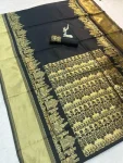 FANCY LICHI SILK WEAVING WORK SAREE WITH UNSTITCHED BLOUSE DAILY WEAR WHOLESALE PRICE ETHNIC GARMENT (1)