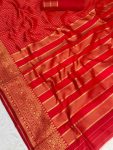 FANCY LICHI SILK WEAVING WORK SAREE WITH UNSTITCHED BLOUSE FESTIVE WEAR WHOLESALE PRICE ETHNIC GARMENT (3)