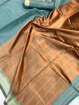 FANCY LINEN COTTON WEAVING WORK SAREE WITH UNSTITCHED WHOLESALE PRICE ETHNIC GARMENT (5)