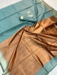 FANCY LINEN COTTON WEAVING WORK SAREE WITH UNSTITCHED WHOLESALE PRICE ETHNIC GARMENT (5)