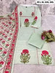 FANCY MORGAN SILK DIGITAL PRINT WORK TOP BOTTOM WITH DUPATTA FESTIVE WEAR WHOLESALE PRICE ETHNIC GARMENT (3)