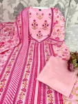 FANCY MORGAN SILK DIGITAL PRINT WORK TOP BOTTOM WITH DUPATTA FESTIVE WEAR WHOLESALE PRICE ETHNIC GARMENT (2)