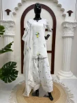 FANCY MUL CHANDERI THREAD WORK TOP PATIYALA WITH DUPATTA FESTIVE WEAR WHOLESALE PRICE ETHNIC GARMENT (1)