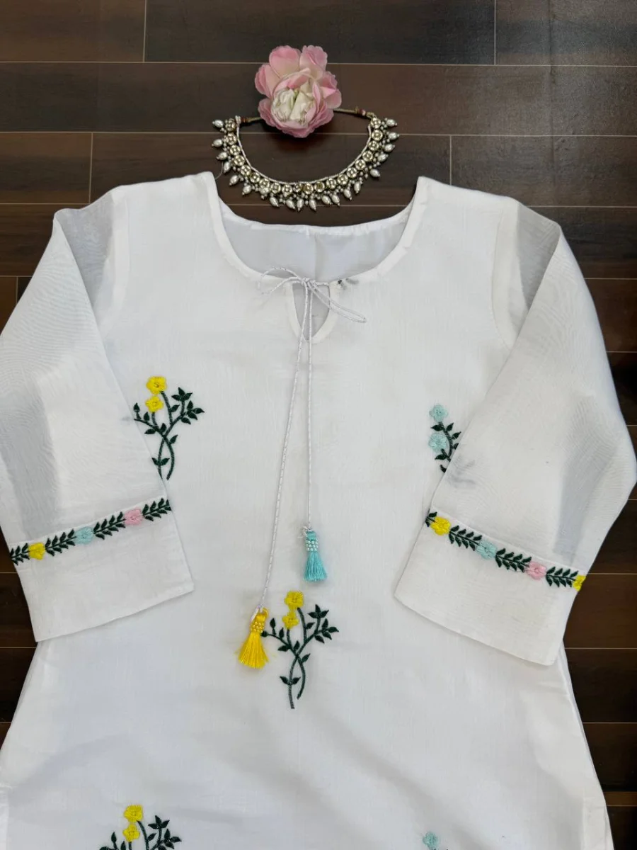 FANCY MUL CHANDERI THREAD WORK TOP PATIYALA WITH DUPATTA FESTIVE WEAR WHOLESALE PRICE ETHNIC GARMENT (4)