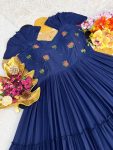 FANCY MUL MUL COTTON MAGGAM WORK ONE PIECE DRESS DAILY WEAR WHOLESALE PRICE ETHNIC GARMENT (4)