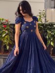FANCY MUL MUL COTTON MAGGAM WORK ONE PIECE DRESS DAILY WEAR WHOLESALE PRICE ETHNIC GARMENT (4)