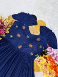 FANCY MUL MUL COTTON MAGGAM WORK ONE PIECE DRESS DAILY WEAR WHOLESALE PRICE ETHNIC GARMENT (4)