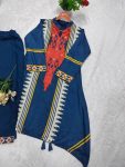 FANCY MUSLIN COTTON PRINT AND HAND DIAMOND WORK CO-ORD SET DAILY WEAR WHOLESALE PRICE ETHNIC GARMENT (4)