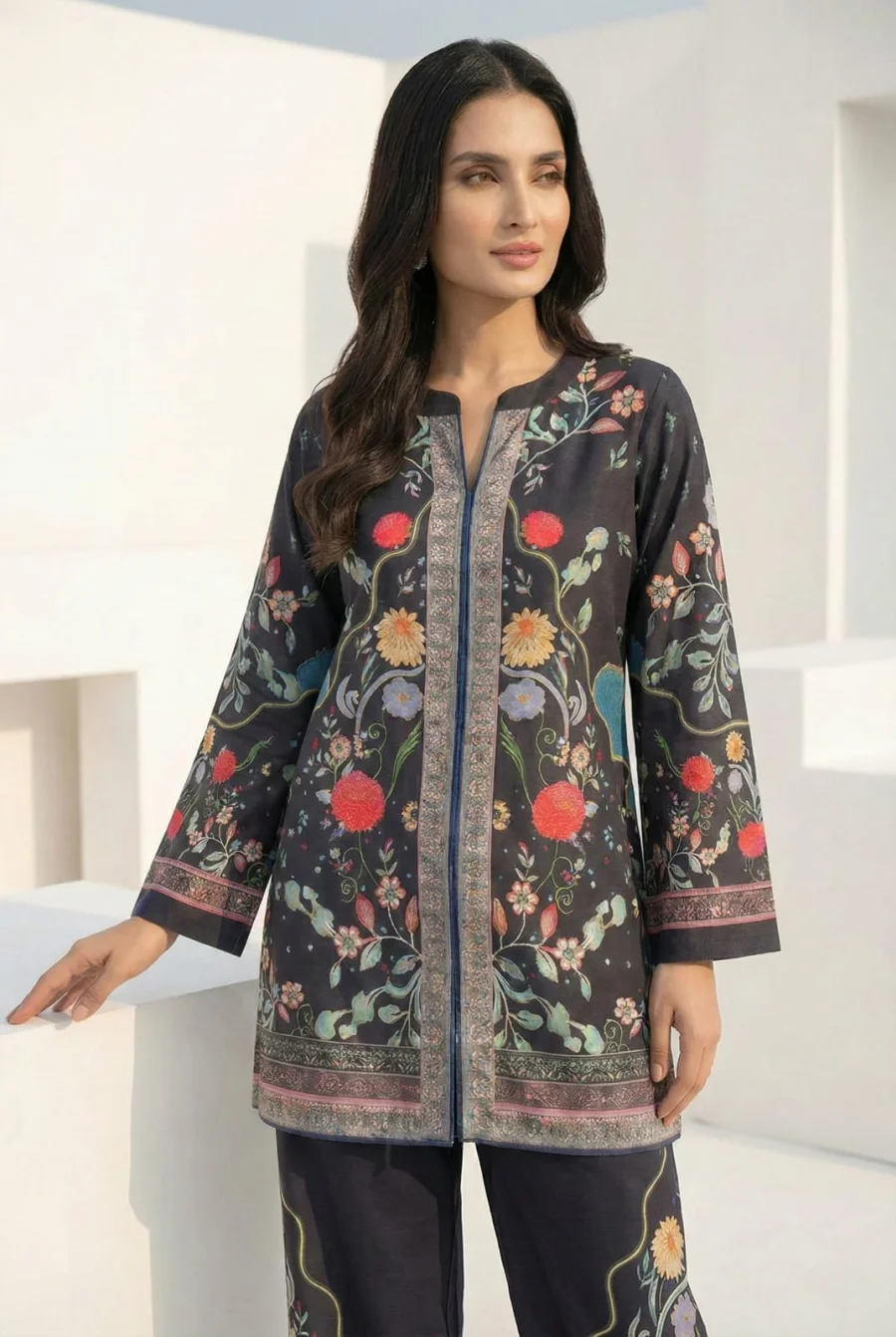 FANCY POLY COTTON DIGITAL PRINT WORK CO-ORD SET CASUAL WEAR WHOLESALE PRICE ETHNIC GARMENT (5)