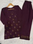 FANCY RAYON MULTI EMBROIDERY THREAD WITH HAND WORK CO-ORD SET FESTIVE WEAR WHOLESALE PRICE ETHNIC GARMENT (26)