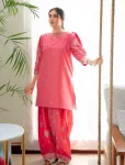 FANCY ROMAN SILK THREAD EMBROIDERY WORK TOP PATIYALA FESTIVE WEAR WHOLESALE PRICE ETHNIC GARMENT (10)