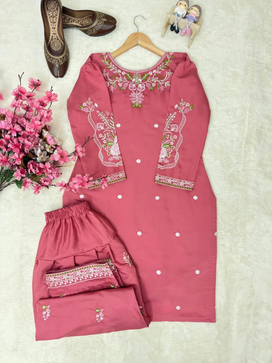 FANCY ROMAN SILK THREAD EMBROIDERY WORK TOP PATIYALA FESTIVE WEAR WHOLESALE PRICE ETHNIC GARMENT (12)