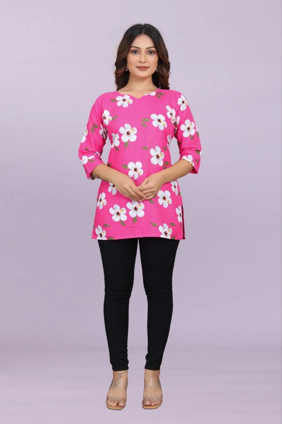 FANCY SLUB COTTON DIGITAL PRINT WORK ONLY TOP DAILY WEAR WHOLESALE PRICE ETHNIC GARMENT (13)