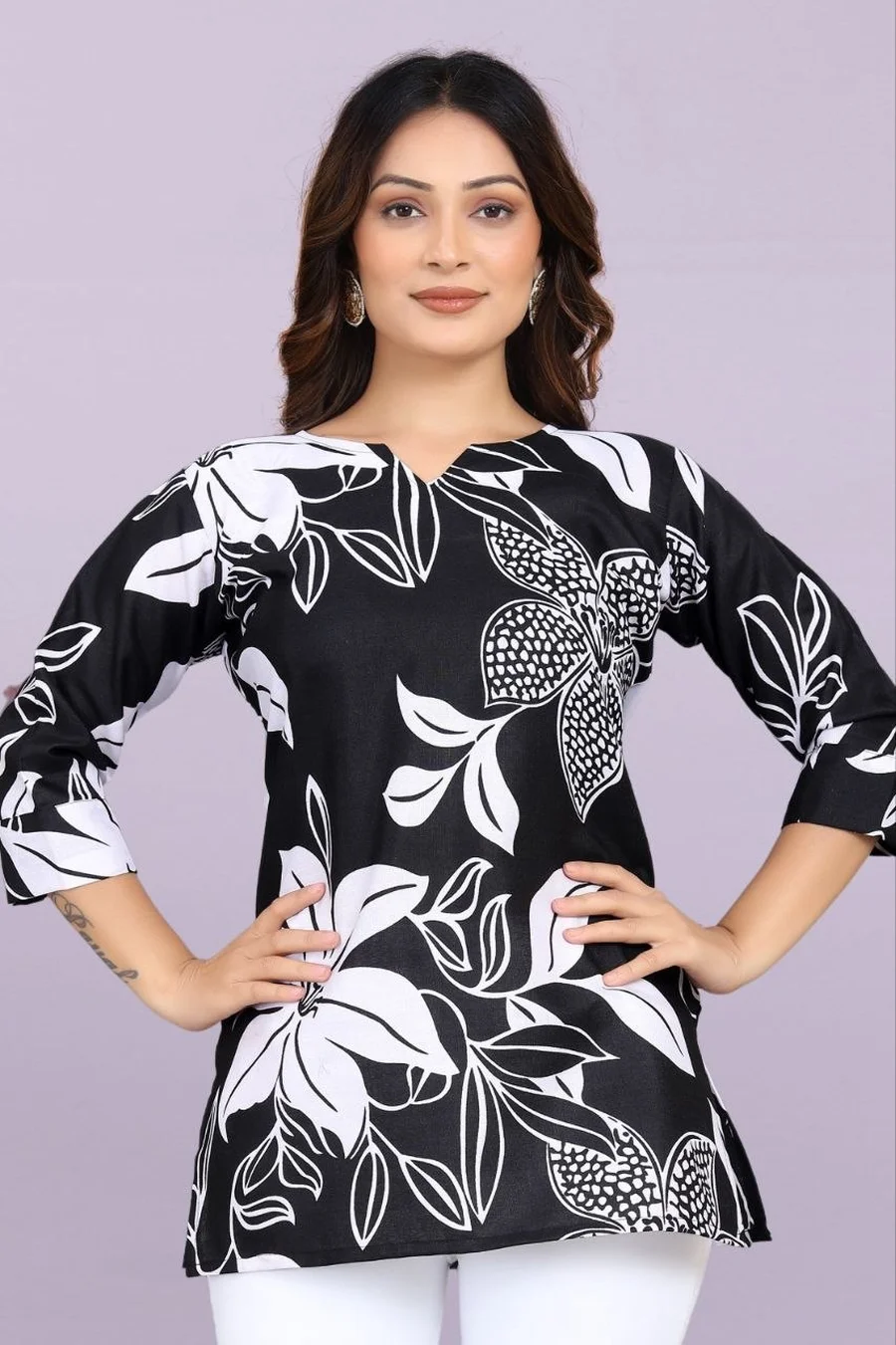 FANCY SLUB COTTON DIGITAL PRINT WORK ONLY TOP DAILY WEAR WHOLESALE PRICE ETHNIC GARMENT (15)